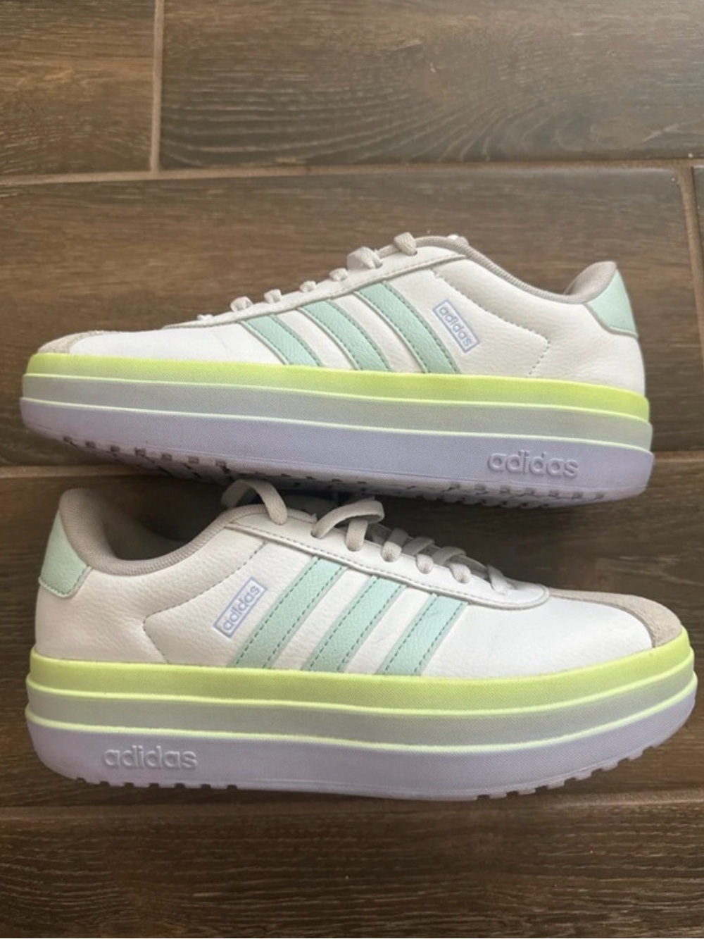 Adidas VL Court Bold Platform Sneakers size 5